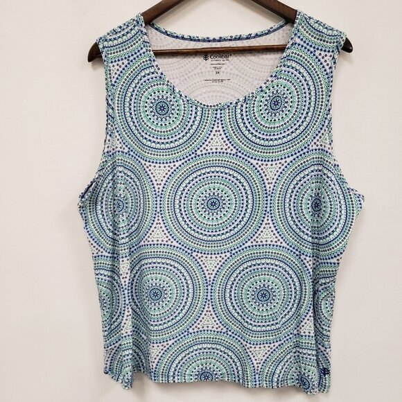 Coolibar‎ Womens Morada Everyday Basic Tank Size 2X UPF 50 Beach Vacation Summer - Picture 1 of 9